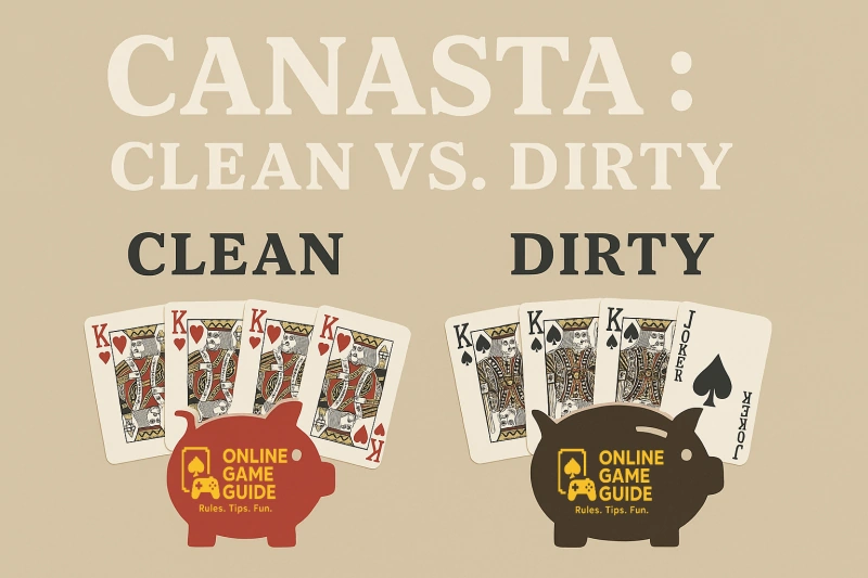 canasta clean and dirty