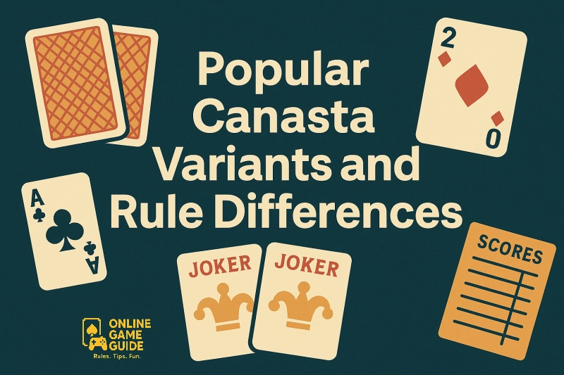 Popular Canasta Variants and Rule Differences at onlinegameguide.com