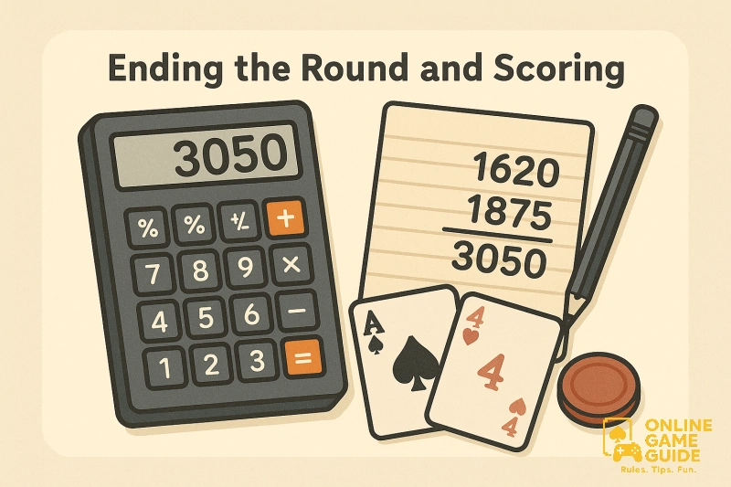 Ending canasta game